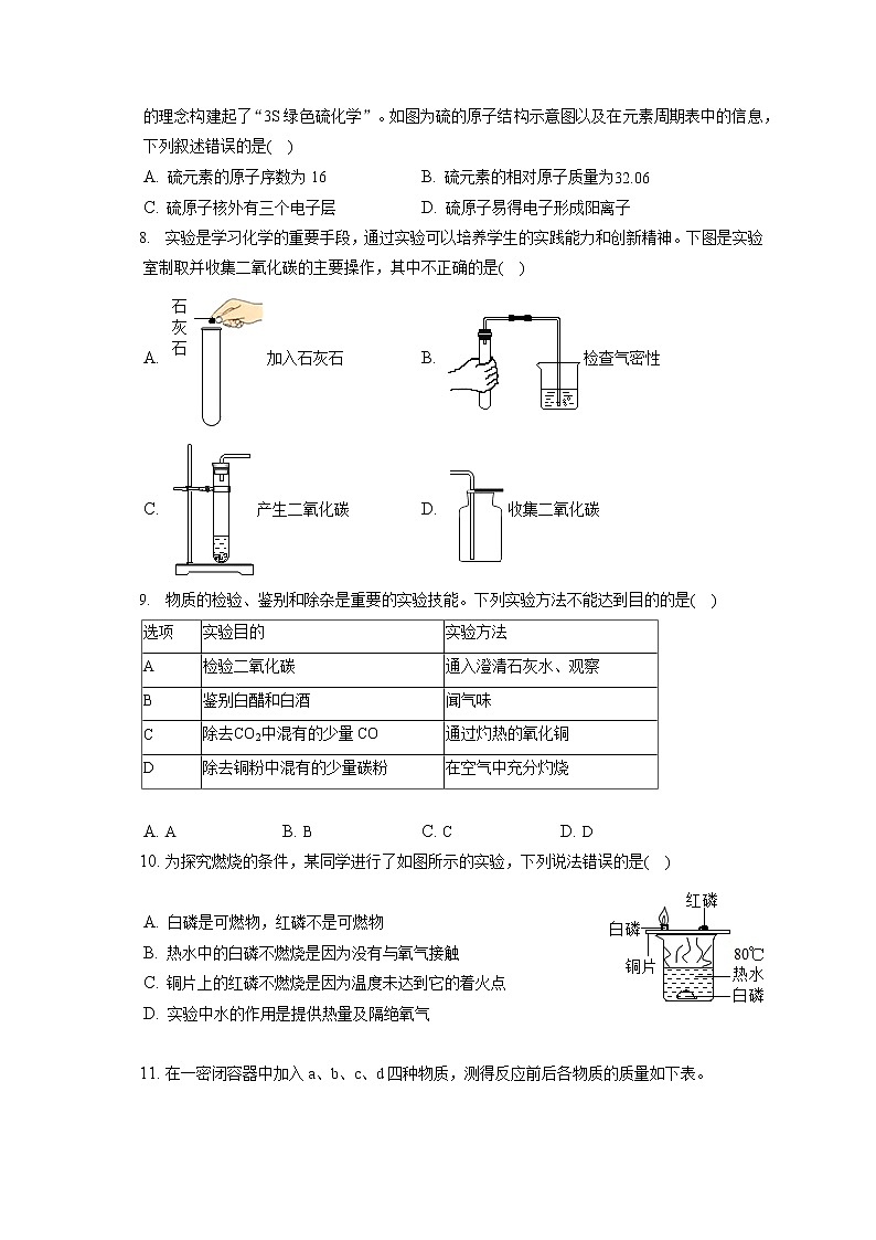 2021-2022学年宁夏固原市西吉县九年级（上）期末化学试卷（含答案解析）第2页
