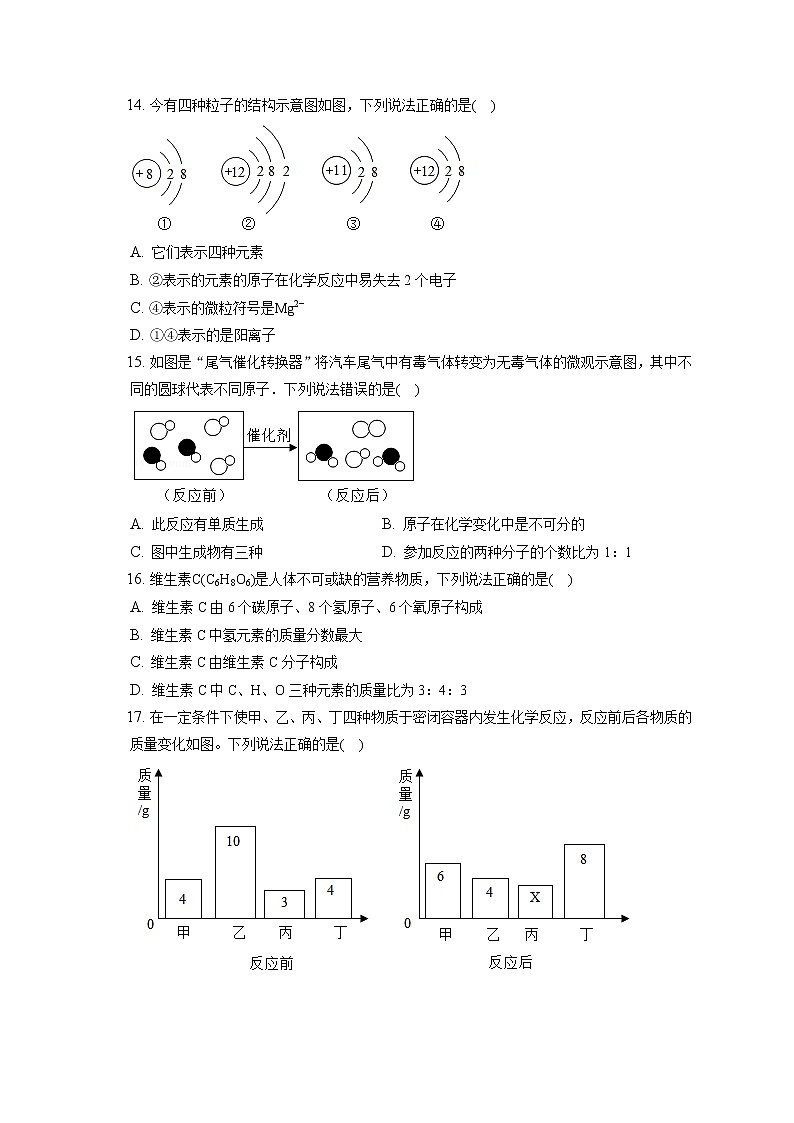 2021-2022学年云南省昆明市东川区红土地中学九年级（上）期末化学试卷（含答案解析）第3页