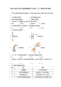 2021-2022学年云南省曲靖市九年级（上）期末化学试卷（含答案解析）