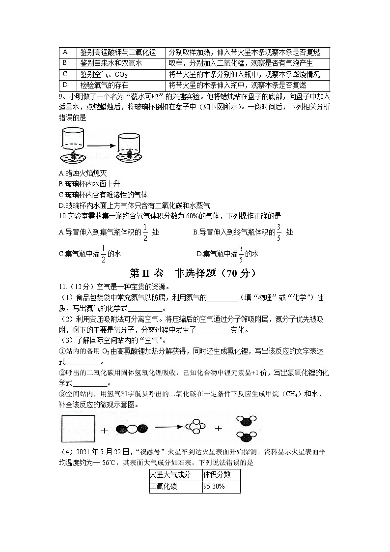 福建省福州市闽侯县2022-2023学年九年级上学期期中化学试题(无答案)第2页