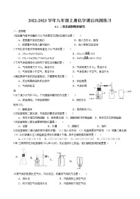 人教版九年级上册课题2 二氧化碳制取的研究当堂达标检测题