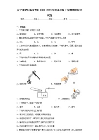 辽宁省沈阳市大东区2022-2023学年九年级上学期期中化学试题(含答案)