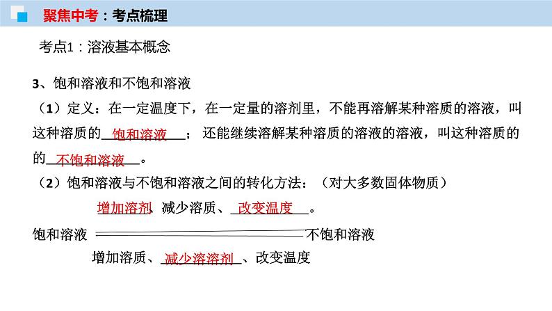 专题04 溶液及溶解度曲线（考点精讲PPT版）-【满分之路】 中考化学一轮复习精讲精练(全国通用)第6页