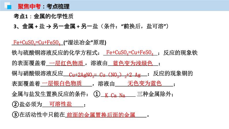 专题06 金属的化学性质（考点精讲PPT版）-【满分之路】 中考化学一轮复习精讲精练(全国通用)第6页