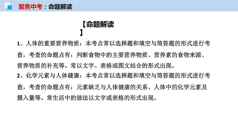 专题15化学与生活（考点精讲PPT版）-【满分之路】 中考化学一轮复习精讲精练(全国通用)第3页