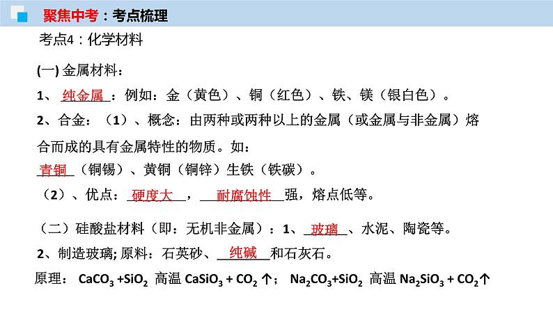 专题15化学与生活（考点精讲PPT版）-【满分之路】 中考化学一轮复习精讲精练(全国通用)第8页