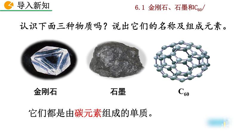 2022秋人教版化学9年级上册第六单元 碳和碳的氧化物 课题1 金刚石、石墨和C60第2页