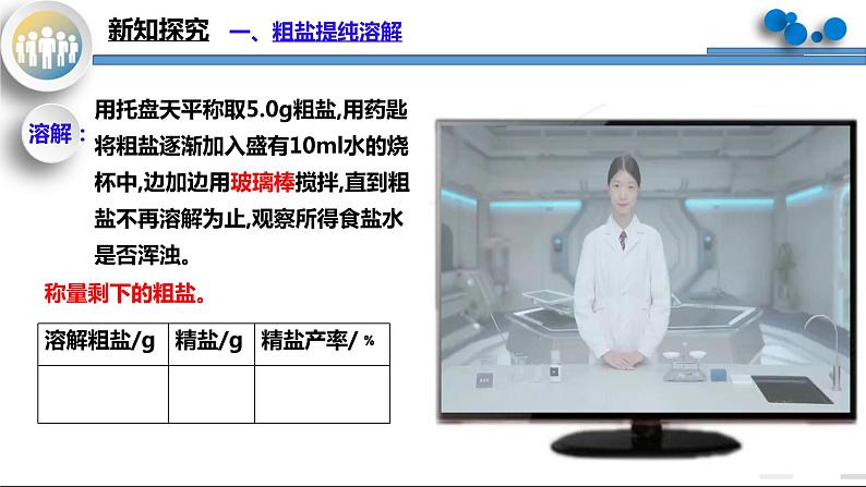 实验活动8《粗盐中难溶性杂质的去除》课件PPT+嵌入视频素材+教学设计+同步练习06