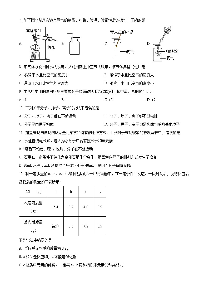 河南省洛阳市第二外国语学校2022-2023学年九年级上学期期中化学试题(含答案)第2页