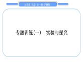 沪教版九年级化学上第2章身边的化学物质专题训练(一)实验与探究习题课件