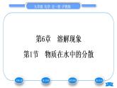滬教版九年級化學下第6章溶解現(xiàn)象第1節(jié)物質(zhì)在水中的分散習題課件