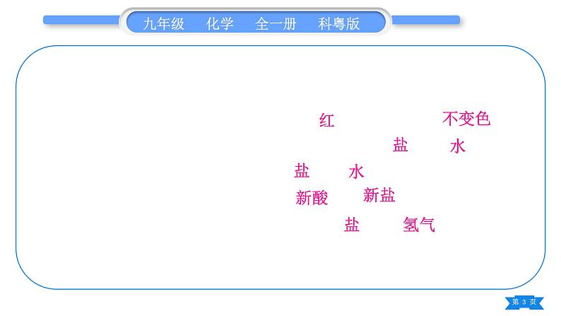 科粤版九年级化学下第八章常见的酸、碱、盐知识归纳习题课件03