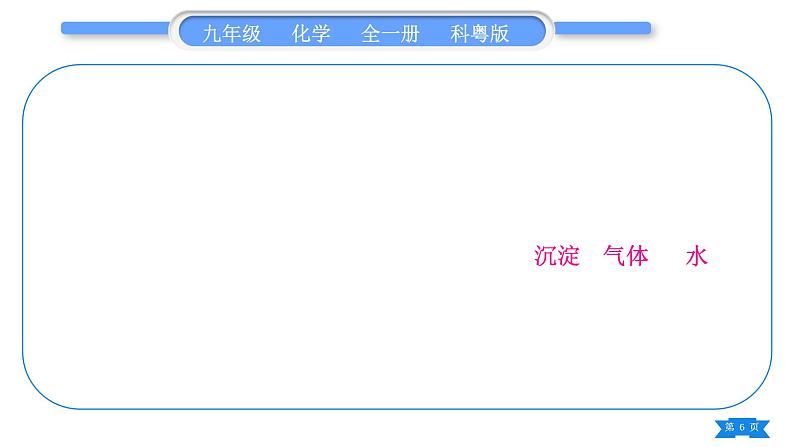 科粤版九年级化学下第八章常见的酸、碱、盐知识归纳习题课件06