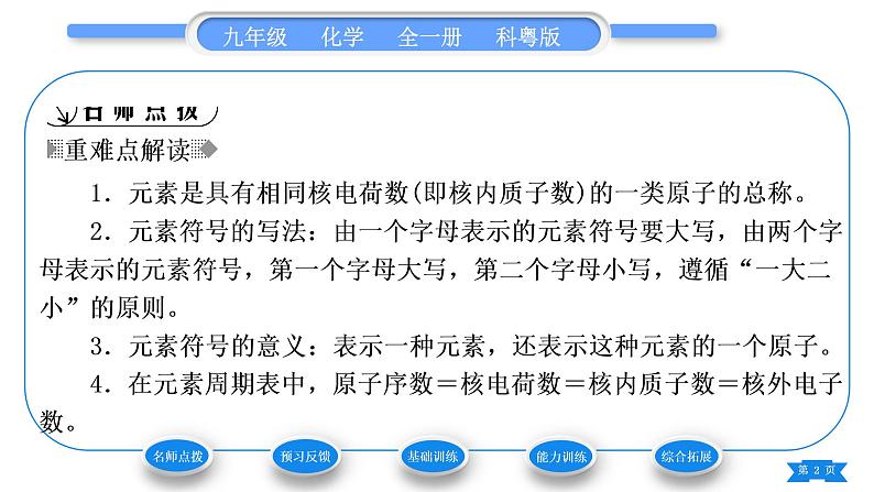 科粤版九年级化学上第二章空气、物质的构成2.4辨别物质的元素组成第1课时元素及其符号习题课件02