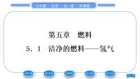 化学九年级上册5.1 洁净的燃料——氢气习题ppt课件