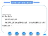 科粤版九年级化学上第一章大家都来学化学1.3物质的变化习题课件