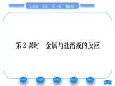 魯教版九年級(jí)化學(xué)下第九單元金屬第二節(jié)金屬的化學(xué)性質(zhì)第2課時(shí)金屬與鹽溶液的反應(yīng)習(xí)題課件