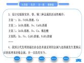 鲁教版九年级化学下第九单元金属到实验室去：探究金属的性质习题课件