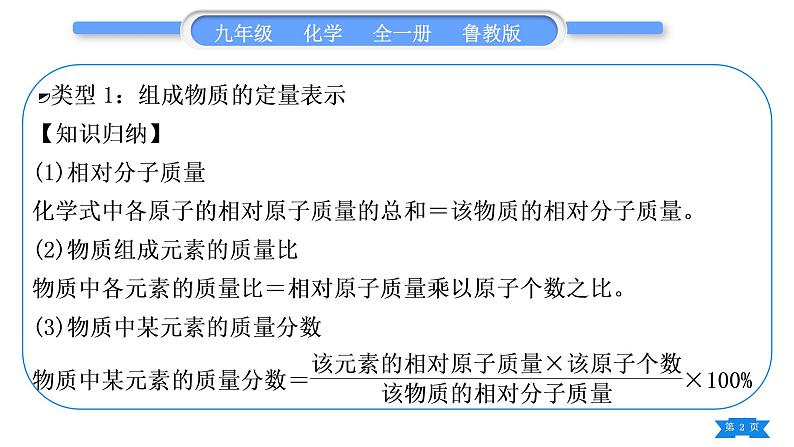 鲁教版九年级化学下第九单元金属专题五化学计算习题课件第2页