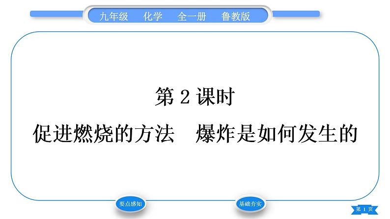 鲁教版九年级化学上第六单元燃烧与燃料第一节燃烧与灭火第2课时促进燃烧的方法　爆炸是如何发生的习题课件01