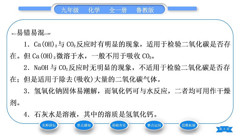 鲁教版九年级化学下第七单元常见的酸和碱第二节碱及其性质第2课时碱的化学性质习题课件03