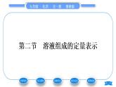 魯教版九年級化學(xué)上第三單元溶液第二節(jié)溶液組成的定量表示習(xí)題課件