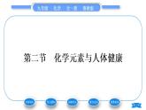 鲁教版九年级化学下第十单元化学与健康第二节化学元素与人体健康习题课件