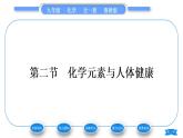 鲁教版九年级化学下第十单元化学与健康第二节化学元素与人体健康习题课件