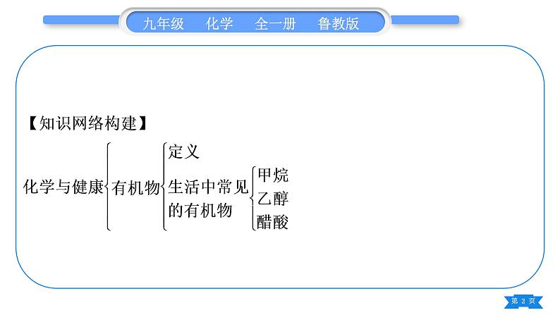 鲁教版九年级化学下第十单元化学与健康复习与提升习题课件第2页