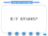 鲁教版九年级化学下第十一单元化学与社会发展第三节化学与农业生产习题课件