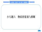 鲁教版九年级化学下第十一单元化学与社会发展专题六物质的鉴别与推断习题课件