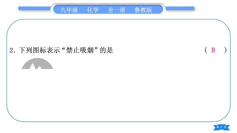 鲁教版九年级化学上单元周周测八(第六单元)习题课件03