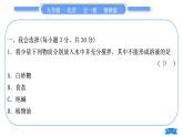 鲁教版九年级化学上单元周周测四(第三单元)习题课件