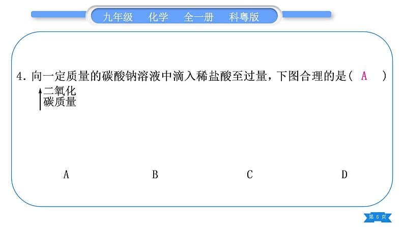 科粤版九年级化学周周测十一(8.1～8.5)习题课件05