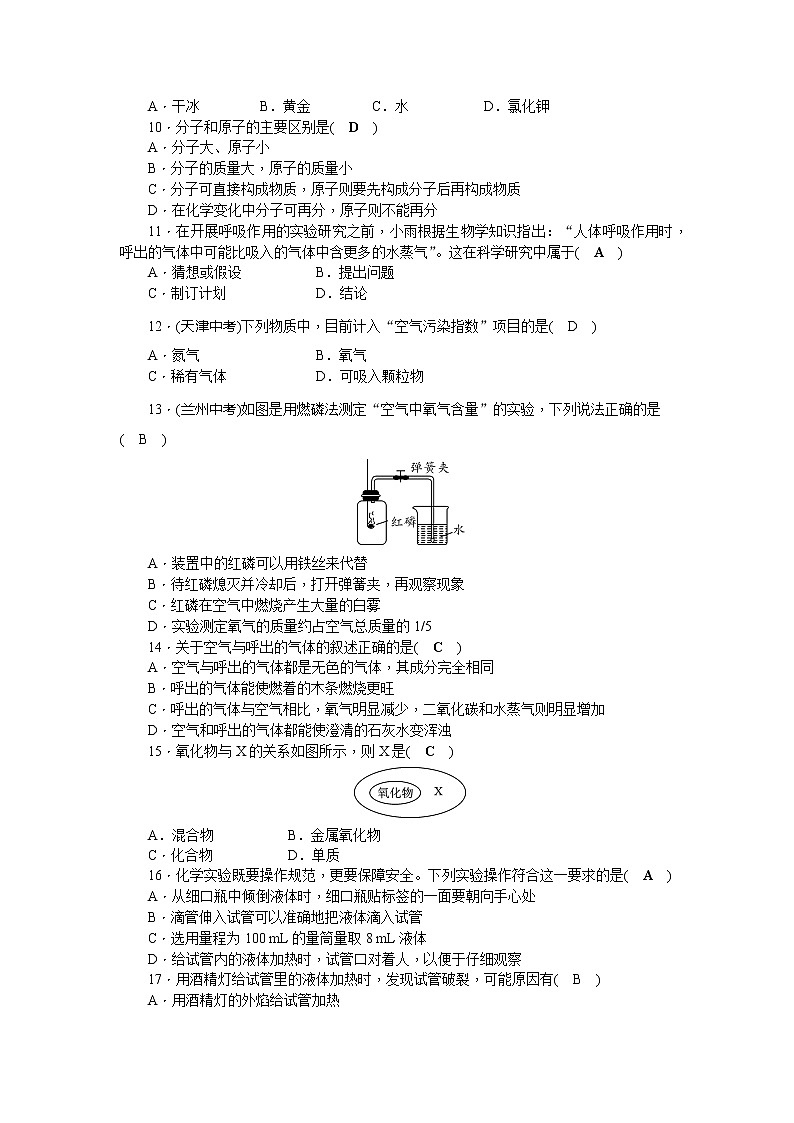 科粤版九年级化学第1、2章检测题(word版，含答案)第2页
