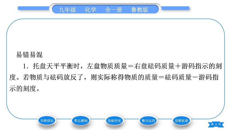 鲁教版九年级化学上第二单元探秘水世界到实验室去：化学实验基本技能训练(二)习题课件04