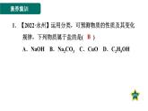 人教版九年级化学下册第十单元素养集训酸碱的概念与性质的易错易混点课件