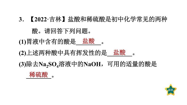 人教版九年级化学下册第十单元热门考点整合专训课件第5页