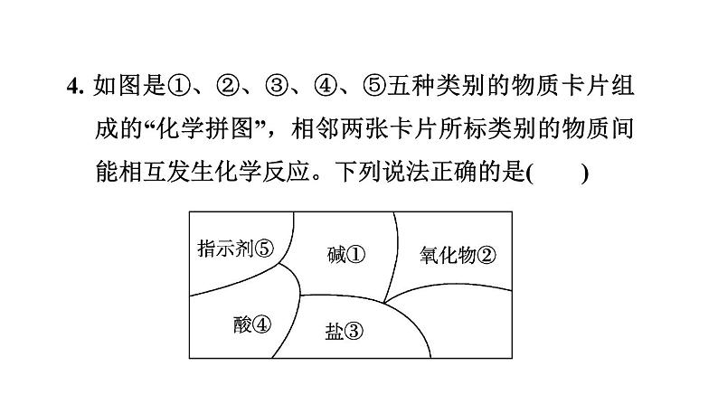 人教版九年级化学下册第十一单元素养集训复分解反应及其应用的易错易混点课件08