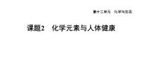 人教版九年级下册课题2 化学元素与人体健康示范课课件ppt