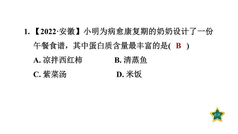 人教版九年级化学下册第十二单元素养集训营养与健康的易错易混点课件03