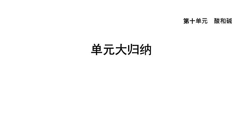 人教版九年级化学下册复习第十单元大归纳课件第1页