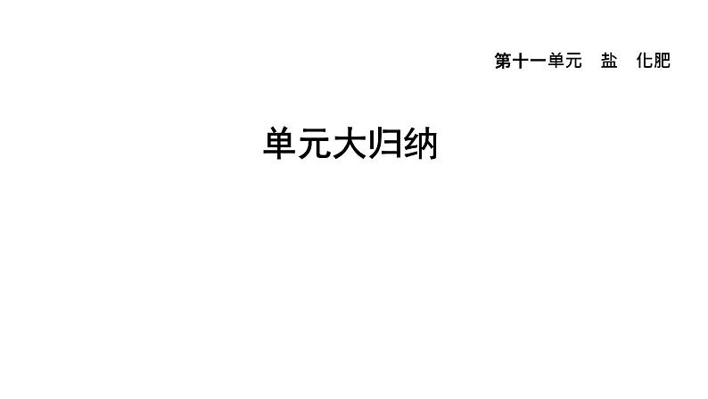 人教版九年级化学下册复习第十一单元大归纳课件第1页