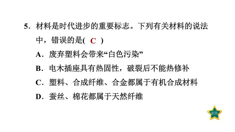 人教版九年级化学下册12-3有机合成材料课件第7页