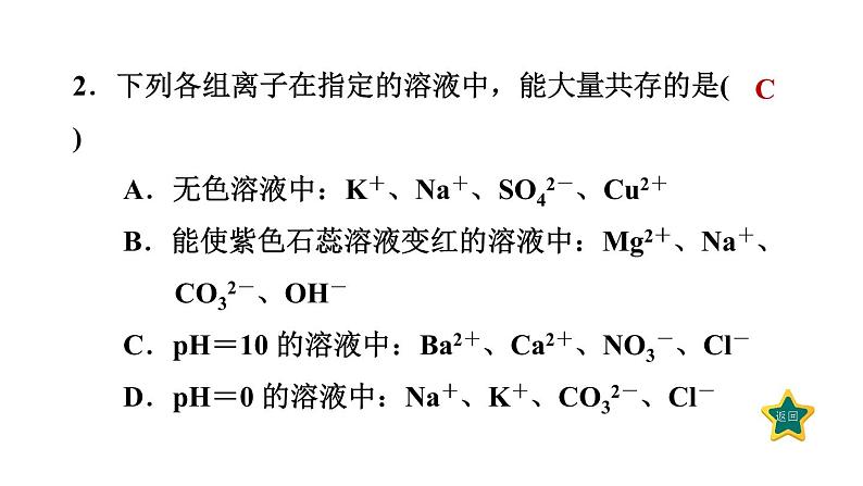 人教版九年级化学下册第十一单元单元易错专训课件第4页