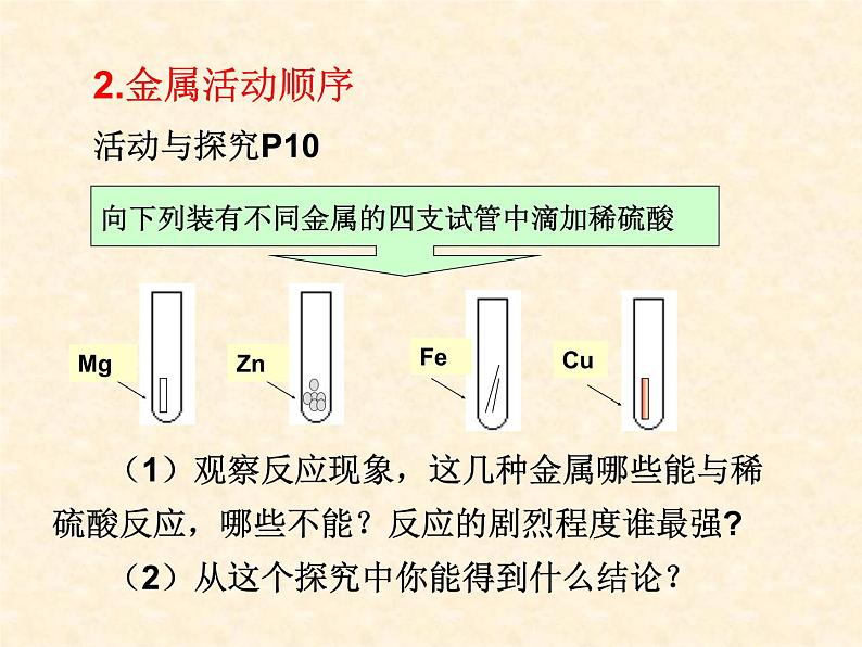 9.2.1 金属的化学性质Ⅰ课件PPT第6页