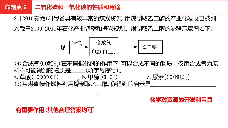 中考总复习化学（安徽地区）第六单元碳和碳的氧化物课件06