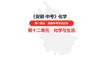 中考总复习化学（安徽地区）第十二单元化学与生活课件