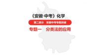 中考总复习化学（安徽地区）专题一分类法的应用课件