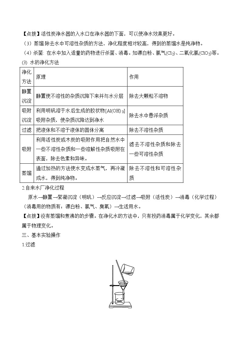 【期末满分备考】2022-2023学年人教版化学九年级上册-专题八《自然界的水》期末考点专题（解析版）第2页